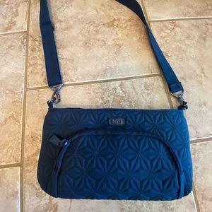 LUG Flyer Crossbody Purse Quilted Peacock Teal